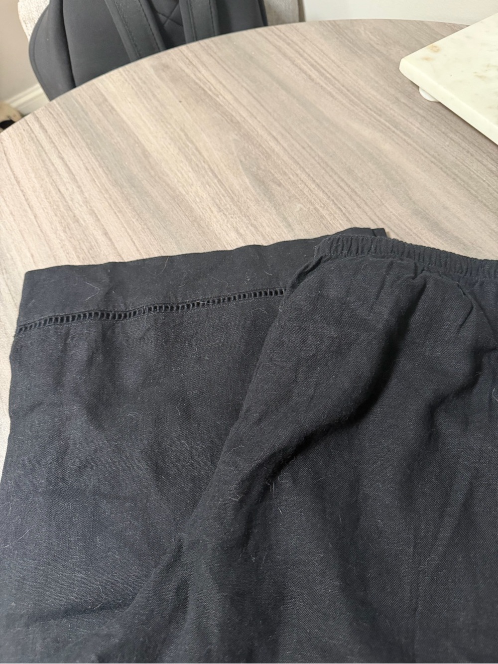 NWT A&F Gemma Linen-Blend Wide Leg Pull-On Pant - Picture 6 of 7